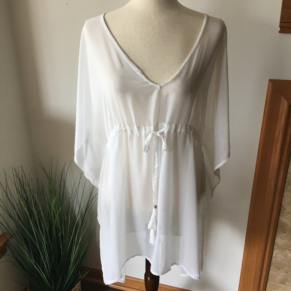 Beaches & Boho Sheer Swimsuit Coverup NWT Size S/M
